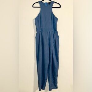 PrettyLittleThing Sleeveless Blue Jumpsuit